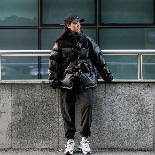 women's down & parkas winter woman solid jacket female stylish windproof coat warm cotton ladies quilted coats q152, Black
women's down & parkas winter woman solid jacket female stylish windproof coat warm cotton ladies quilted coats q152, Black