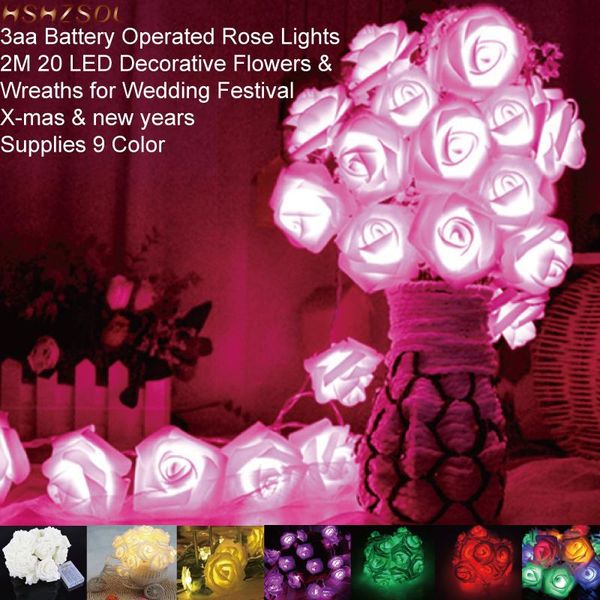 strips 3 battery operated rose lights 2m 20 led decorative flowers & wreaths for wedding festival supplies 9 color xmas years
strips 3 battery operated rose lights 2m 20 led decorative flowers & wreaths for wedding festival supplies 9 color xmas years