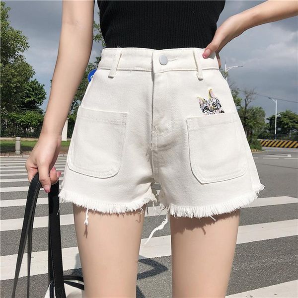 women's jeans cute cat embroidery denim shorts 2021 summer women loose high waist tassel pants vintage pocket, Blue
women's jeans cute cat embroidery denim shorts 2021 summer women loose high waist tassel pants vintage pocket, Blue