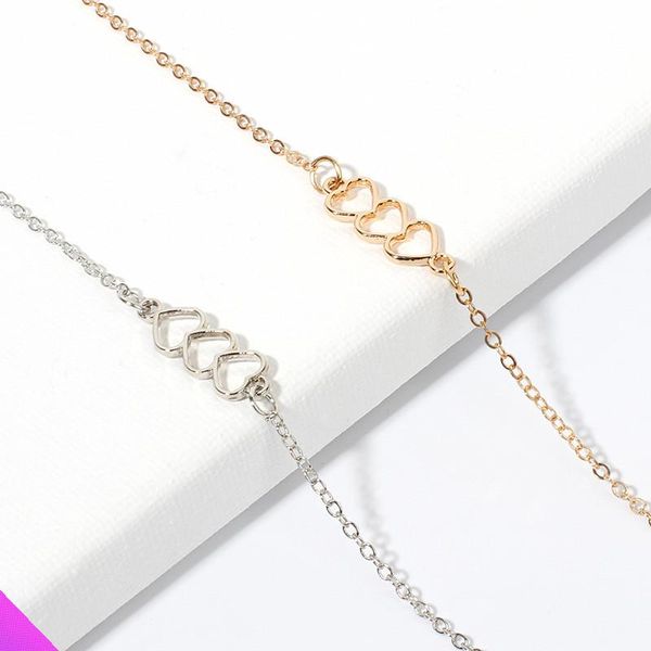 charm bracelets wholesale 5 series 3 heart shaped fashion sweet romantic girl jewelry gifts summer 2021 2 colors, Golden;silver
charm bracelets wholesale 5 series 3 heart shaped fashion sweet romantic girl jewelry gifts summer 2021 2 colors, Golden;silver