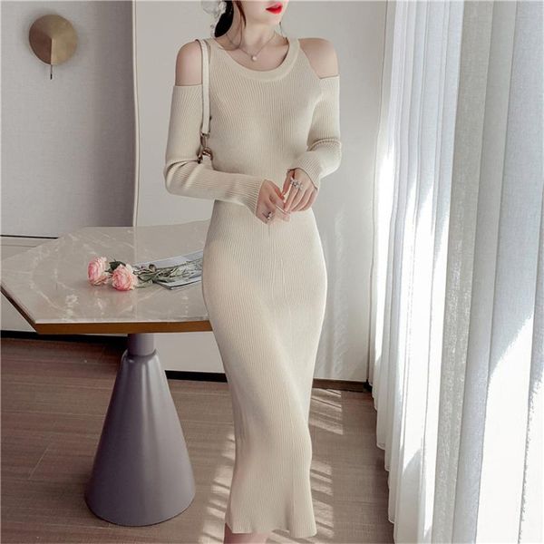 casual dresses autumn winter long sleeve knitted underwear dress women off shoulder solid sweater ladies slim sheath bodycon, Black;gray
casual dresses autumn winter long sleeve knitted underwear dress women off shoulder solid sweater ladies slim sheath bodycon, Black;gray