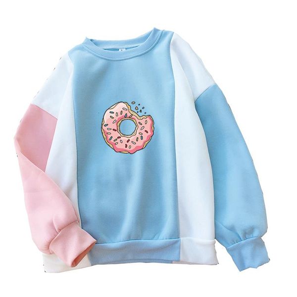 women's hoodies & sweatshirts women sweatshirt harajuku kawaii donuts printing cute patchwork pastel contrast color o-neck winter autum, Black
women's hoodies & sweatshirts women sweatshirt harajuku kawaii donuts printing cute patchwork pastel contrast color o-neck winter autum, Black