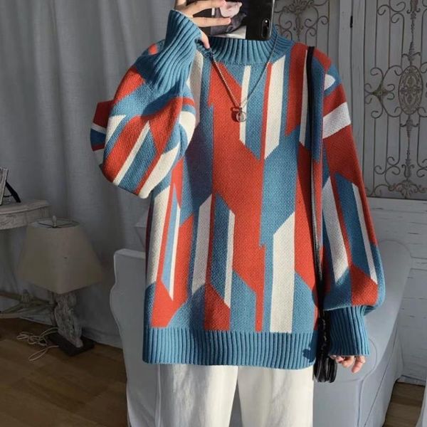 men's sweaters korean style vintage spring autumn knitted print sweater men women long sleeve pullover, White;black
men's sweaters korean style vintage spring autumn knitted print sweater men women long sleeve pullover, White;black