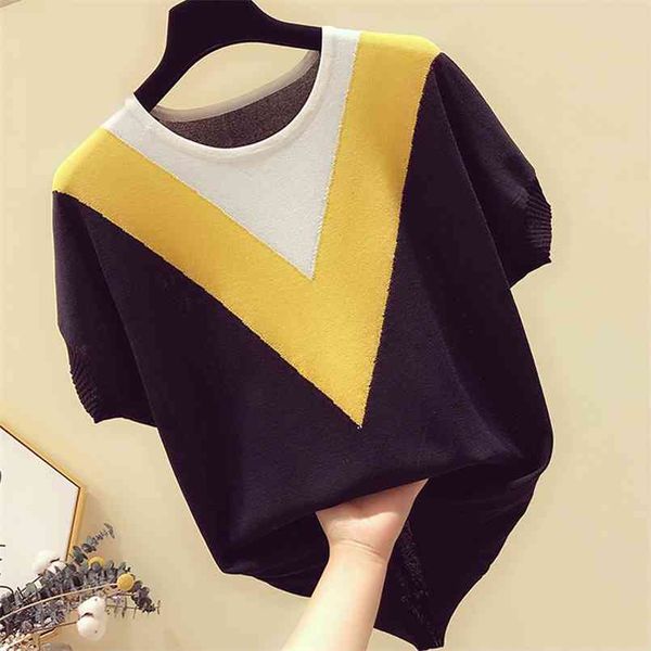 shintimes summer t shirt women thin knitted o-neck t- short sleeve casual loose tshirt woman tee femme 210708, White
shintimes summer t shirt women thin knitted o-neck t- short sleeve casual loose tshirt woman tee femme 210708, White