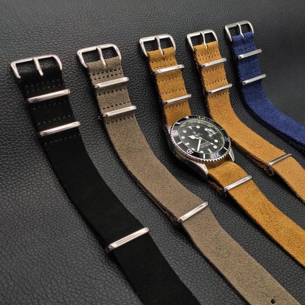 watch bands premium quality soft suede watchband nato strap 20mm 22mm genuine leather belt gray blue black wristband accessoeies, Black;brown
watch bands premium quality soft suede watchband nato strap 20mm 22mm genuine leather belt gray blue black wristband accessoeies, Black;brown