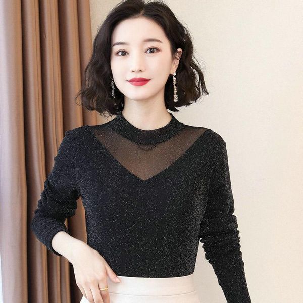 women's blouses & shirts women 2021 autumn winter female turtleneck lace long sleeve shirt large size for ladies casual slim blouse x2, White
women's blouses & shirts women 2021 autumn winter female turtleneck lace long sleeve shirt large size for ladies casual slim blouse x2, White