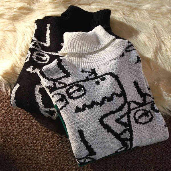 men's sweaters male high-necked pullovers, puffed men's sweater with a turtleneck, thick korean wool for autumn and winter, u4uf, White;black
men's sweaters male high-necked pullovers, puffed men's sweater with a turtleneck, thick korean wool for autumn and winter, u4uf, White;black