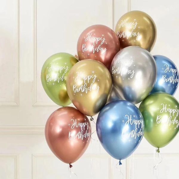 party decoration 10/20pcs 12inch happy birthday printed pattern metallic ballons helium latex balloon chrome metal globos decorati
party decoration 10/20pcs 12inch happy birthday printed pattern metallic ballons helium latex balloon chrome metal globos decorati