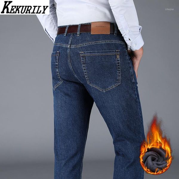 winter fleece jeans for mens brand business casual straight men keep warm stretch pants male plus size long trousers men's, Blue
winter fleece jeans for mens brand business casual straight men keep warm stretch pants male plus size long trousers men's, Blue