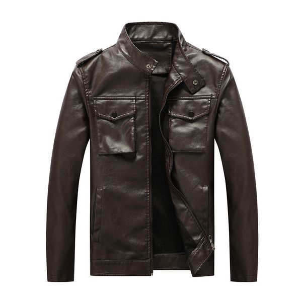 jackets newly fashion winter stand collar pu leather jackets coats thick velvet warm parka men biker chaqueta hombre, Black;brown
jackets newly fashion winter stand collar pu leather jackets coats thick velvet warm parka men biker chaqueta hombre, Black;brown