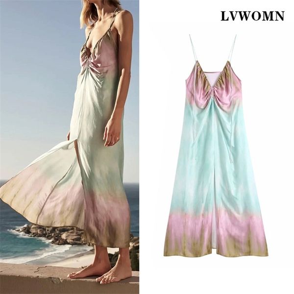 lvwomn za women fashion strap tie dye dress summer sleeveless v-neck long elegant beach party es 210729, Black;gray
lvwomn za women fashion strap tie dye dress summer sleeveless v-neck long elegant beach party es 210729, Black;gray