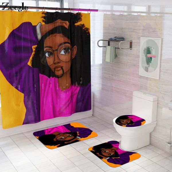 bath mats printed mat and waterproof shower curtain set african woman style 4pcs/set toilet rugs bathroom
bath mats printed mat and waterproof shower curtain set african woman style 4pcs/set toilet rugs bathroom