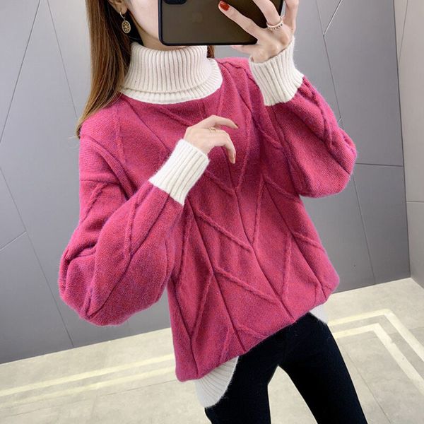 women's sweaters female turtle neck sweater casual female winter shirts striped pull jumpers long 7muv, White;black
women's sweaters female turtle neck sweater casual female winter shirts striped pull jumpers long 7muv, White;black
