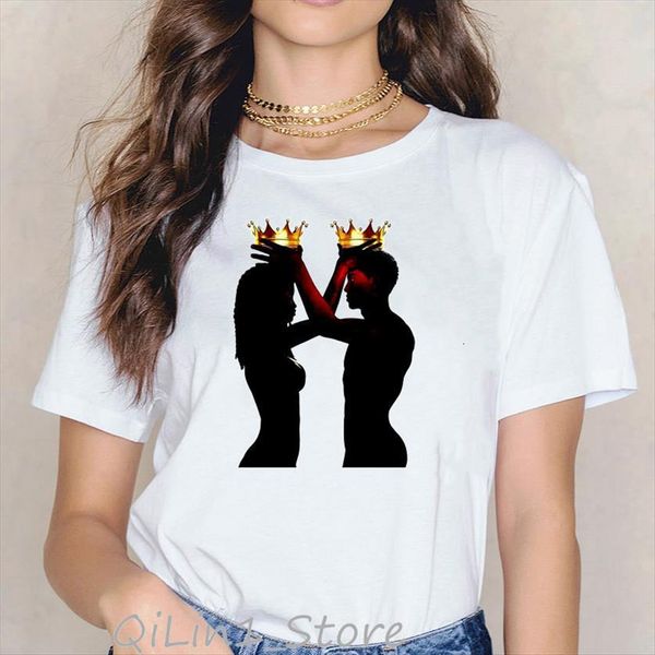 vintage melanin poppin the women t shirt queen king crown print female aesthetic clothes plus size vogue, White
vintage melanin poppin the women t shirt queen king crown print female aesthetic clothes plus size vogue, White