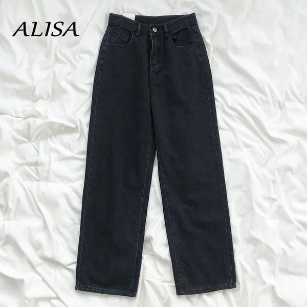 women's jeans korean vintage high waist y2k women loose straight leg pants spring autumn casual button denim long, Blue
women's jeans korean vintage high waist y2k women loose straight leg pants spring autumn casual button denim long, Blue