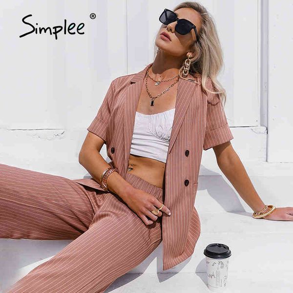 v-neck stripe belt pants suit female causal short sleeves pure color suits fashion summer loose straight woman sets 210414, Black;white
v-neck stripe belt pants suit female causal short sleeves pure color suits fashion summer loose straight woman sets 210414, Black;white