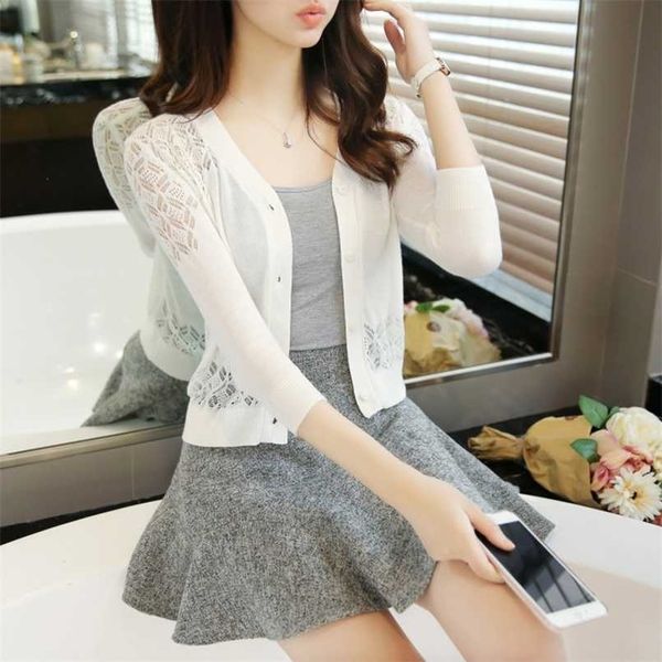 poncho jumper thin knitted sweater cardigan summer air conditioner sunscreen 7-minute sleeve with shawl and jacquard jacket 211103, White;black
poncho jumper thin knitted sweater cardigan summer air conditioner sunscreen 7-minute sleeve with shawl and jacquard jacket 211103, White;black