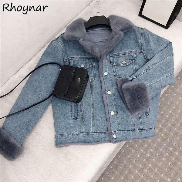 women's down & parkas short style women denim loose design plus velvet all match fashion korean outerwear college street ins minimalist, Black
women's down & parkas short style women denim loose design plus velvet all match fashion korean outerwear college street ins minimalist, Black