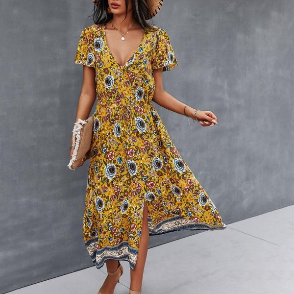 floral printing dress women fashion casual short sleeve v-neck loose party women's dresses vestidos elegantes para mujer, Black;gray
floral printing dress women fashion casual short sleeve v-neck loose party women's dresses vestidos elegantes para mujer, Black;gray