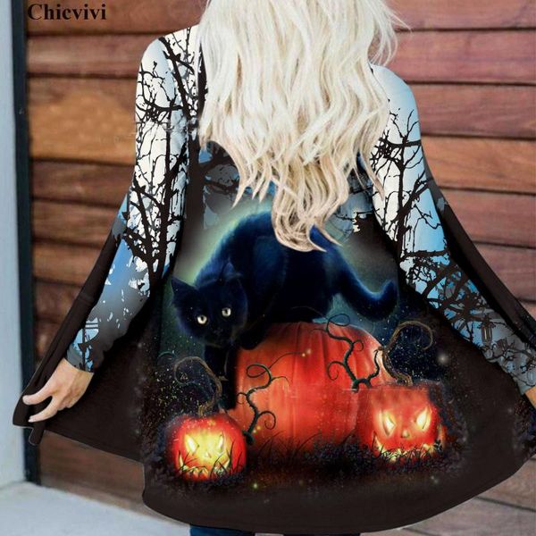 women's knits & tees halloween casual women cardigans 2021 long sleeve plus size overcoat fashion streetwear, White
women's knits & tees halloween casual women cardigans 2021 long sleeve plus size overcoat fashion streetwear, White