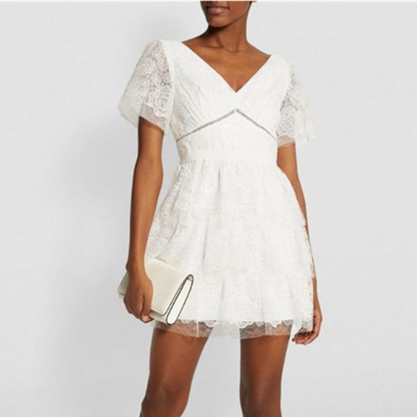 dresses 2021 harajuku summer women v neck short sleeve lace white cute ladies es party festival clothes, Black;gray
dresses 2021 harajuku summer women v neck short sleeve lace white cute ladies es party festival clothes, Black;gray