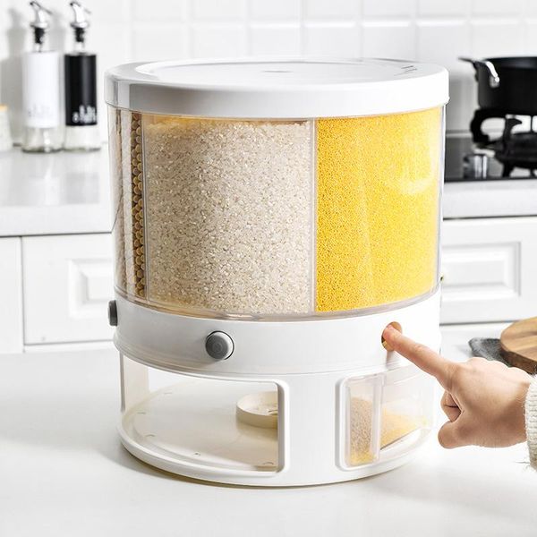one-key delivery, kitchen compartment rice storage bucket, insect-proof and moisture-proof, rotating metering bucket bottles & jars
one-key delivery, kitchen compartment rice storage bucket, insect-proof and moisture-proof, rotating metering bucket bottles & jars