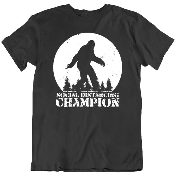 bigfoot social distancing champion funny introvert toilet paper men's t shirt, White;black
bigfoot social distancing champion funny introvert toilet paper men's t shirt, White;black