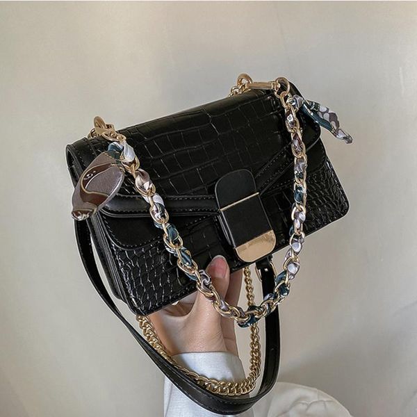 evening bags 2021 fashion crocodile pattern ribbon chain flap handbag all-match crossbody shoulder bag luxury handbags women designer
evening bags 2021 fashion crocodile pattern ribbon chain flap handbag all-match crossbody shoulder bag luxury handbags women designer