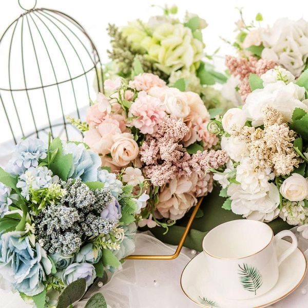 decorative flowers & wreaths 1 bouquet nordic artificial rose silk cloth holding wedding home decor
decorative flowers & wreaths 1 bouquet nordic artificial rose silk cloth holding wedding home decor