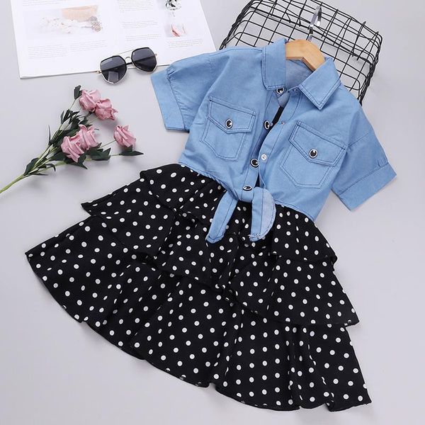 girls set summer printed princess party dress floral denim sling toddler kids clothes for 2-6y clothing sets, White
girls set summer printed princess party dress floral denim sling toddler kids clothes for 2-6y clothing sets, White