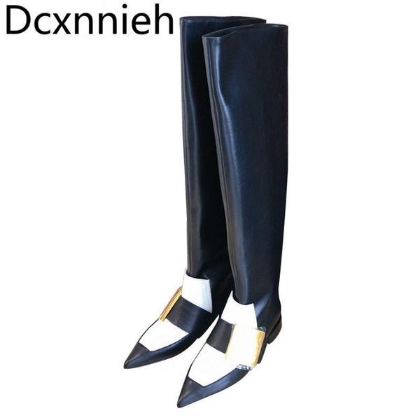 boots black over the knee women gold buckle knight ladies flats thigh high woman runway long shoes 2021
boots black over the knee women gold buckle knight ladies flats thigh high woman runway long shoes 2021