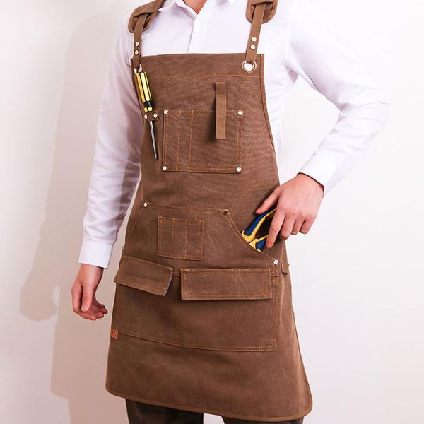 aprons adjustable multifunctional compact canvas apron with multi pockets chef baker barber gardening woodworking pinafore
aprons adjustable multifunctional compact canvas apron with multi pockets chef baker barber gardening woodworking pinafore