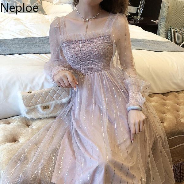 neploe summer elegant dress women sequin spotted sweet princess gauze vintage midi vestidos female pleated slim holiday dresses 210422, Black;gray
neploe summer elegant dress women sequin spotted sweet princess gauze vintage midi vestidos female pleated slim holiday dresses 210422, Black;gray
