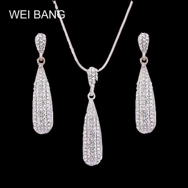 earrings & necklace romantic drop pattern crystal set silver color chain jewelry sets wedding valentine's gift
earrings & necklace romantic drop pattern crystal set silver color chain jewelry sets wedding valentine's gift