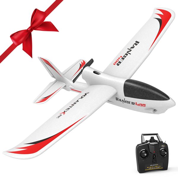 

761-6 RC Airplane 2.4GHz 3 Channel Gyro Ranger 400 RC Plane Glider EPP Trainer Warbird Fixed Wing RTF One-Key U Turn aircraft, With 1 battery