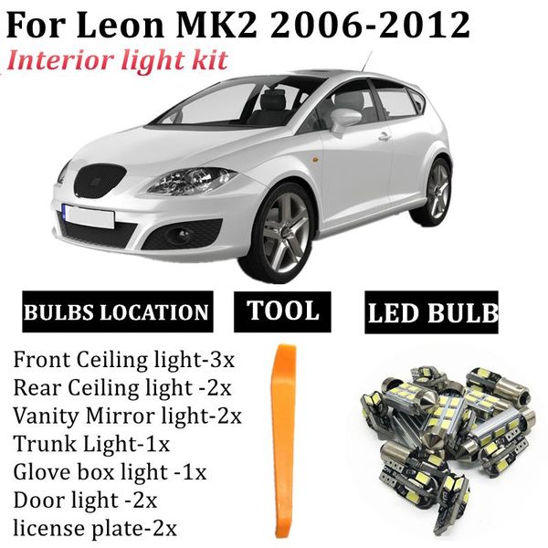 emergency lights 100% canbus error led interior reading dome bulb kit for 2006-2008 2009 2010 2011 2012 seat leon 2 1p 1p1
emergency lights 100% canbus error led interior reading dome bulb kit for 2006-2008 2009 2010 2011 2012 seat leon 2 1p 1p1