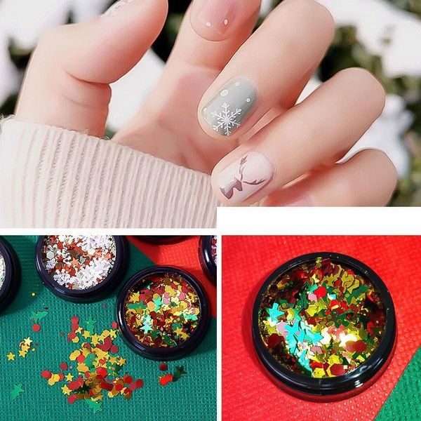 colors xmas tree year nail glitter sequins 3d christmas snowflake sticker art slice design manicuring diy accessories1, Silver;gold
colors xmas tree year nail glitter sequins 3d christmas snowflake sticker art slice design manicuring diy accessories1, Silver;gold