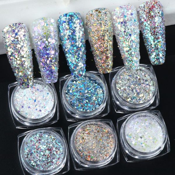 box mermaid effect nail art chrome pigment glitter hexagon flakes aurora powder manicure sequins decoration la1539-181, Silver;gold
box mermaid effect nail art chrome pigment glitter hexagon flakes aurora powder manicure sequins decoration la1539-181, Silver;gold