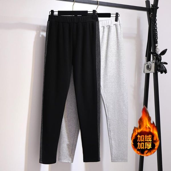 ladies autumn winter plus size pencil pants for women thick velvet wool large elastic gray long trousers 3xl 4xl 5xl 6xl women's leggin, Black
ladies autumn winter plus size pencil pants for women thick velvet wool large elastic gray long trousers 3xl 4xl 5xl 6xl women's leggin, Black