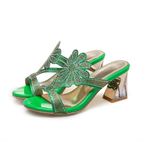 big size 32-46 summer fashion women solid crystal strange style heels sandals 3 colors slippers, Black
big size 32-46 summer fashion women solid crystal strange style heels sandals 3 colors slippers, Black