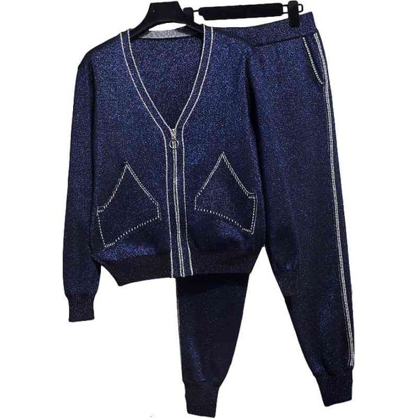 women's two piece pants set autumn fashion bright silk long sleeve knitted cardigan sweater + casual g508 ffic, White
women's two piece pants set autumn fashion bright silk long sleeve knitted cardigan sweater + casual g508 ffic, White
