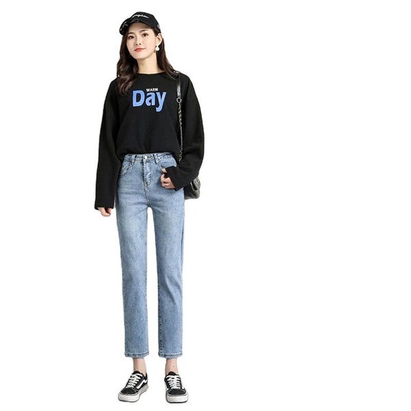 jeans mother woman jeans looses brem high waist denim total length of women street-style green gray vintage pants harem, Blue
jeans mother woman jeans looses brem high waist denim total length of women street-style green gray vintage pants harem, Blue