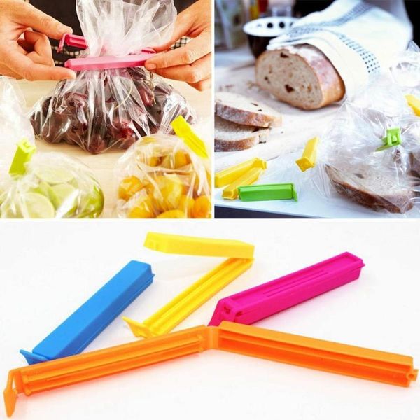 12Pcs/Set Bag Sealing Clips Kitchen Preservation Snack Clamp DC120