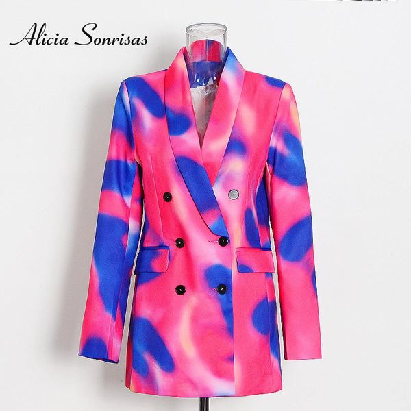 women's suits & blazers women tie-dye hit color printed double breasted blazer lapel vintage jacket fashion spring autumn female outerw, White;black
women's suits & blazers women tie-dye hit color printed double breasted blazer lapel vintage jacket fashion spring autumn female outerw, White;black