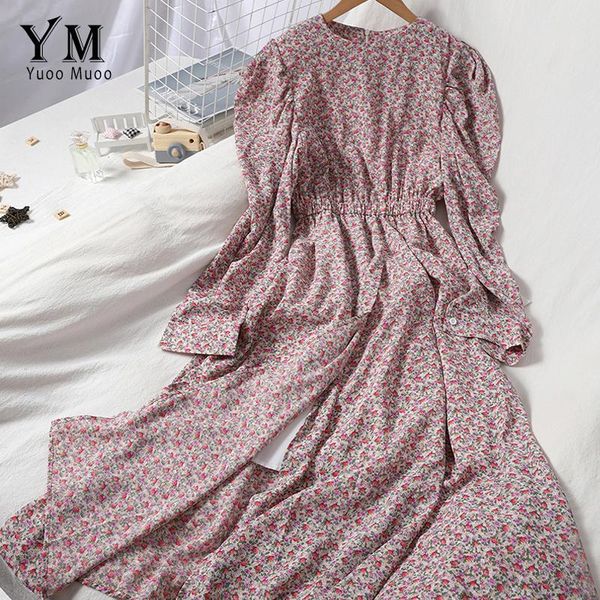 casual dresses yuoomuoo 2021 autumn floral dress women puff sleeve flower print sundress slim waist split vintage long pink korean, Black;gray
casual dresses yuoomuoo 2021 autumn floral dress women puff sleeve flower print sundress slim waist split vintage long pink korean, Black;gray