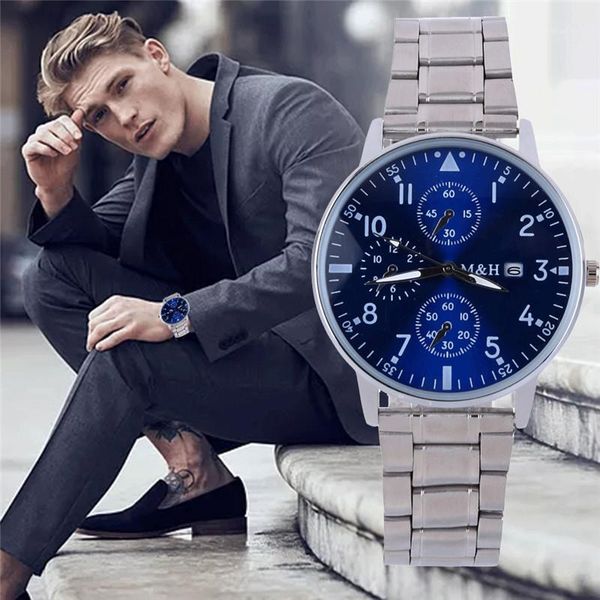 wristwatches men's watches calendar simple three eyes dial stainless steel belt quartz mens relojes para hombre montre homme orologio u, Slivery;brown
wristwatches men's watches calendar simple three eyes dial stainless steel belt quartz mens relojes para hombre montre homme orologio u, Slivery;brown