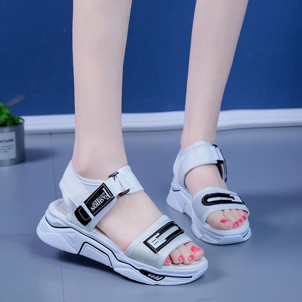 wedges chunky sandals flat platform shoes woman female hook & loop thick bottom fashion summer women plus size, Black
wedges chunky sandals flat platform shoes woman female hook & loop thick bottom fashion summer women plus size, Black