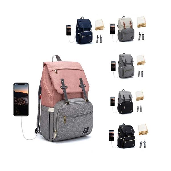 lequeen usb diaper large capacity nappy organizer with changing pad backpack mommy baby stroller bag 210326
lequeen usb diaper large capacity nappy organizer with changing pad backpack mommy baby stroller bag 210326