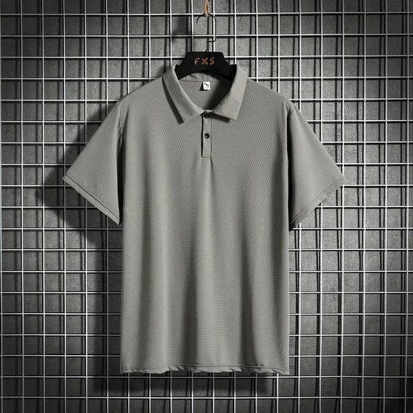 men's polos summer men hole breathable shirt short sleeve large size quick dry elasticity turn down collar ice silk tees, White;black
men's polos summer men hole breathable shirt short sleeve large size quick dry elasticity turn down collar ice silk tees, White;black