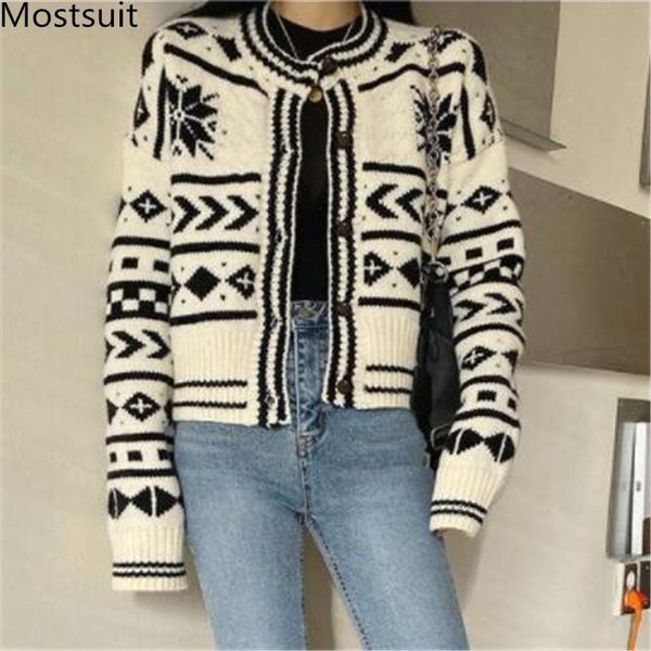 autumn korean knitted women cardigans long sleeve single-breasted o-neck vintage fashion ladies sweaters 210514, White;black
autumn korean knitted women cardigans long sleeve single-breasted o-neck vintage fashion ladies sweaters 210514, White;black